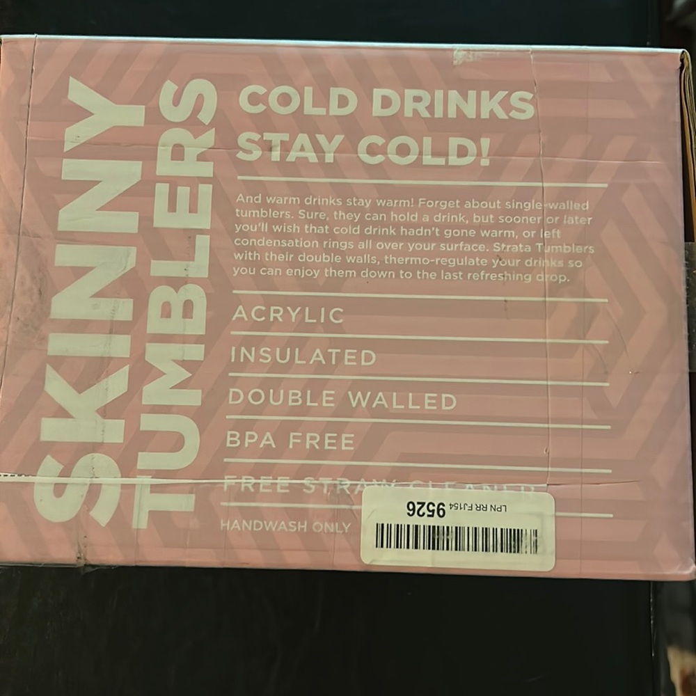 Skinny tumblers
